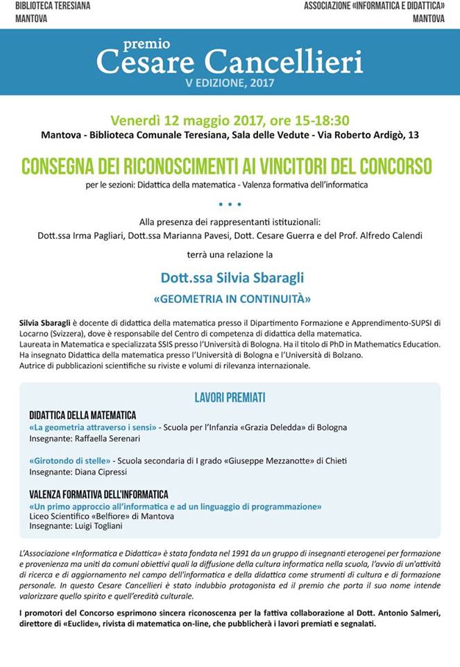 premio cesare cancellieri