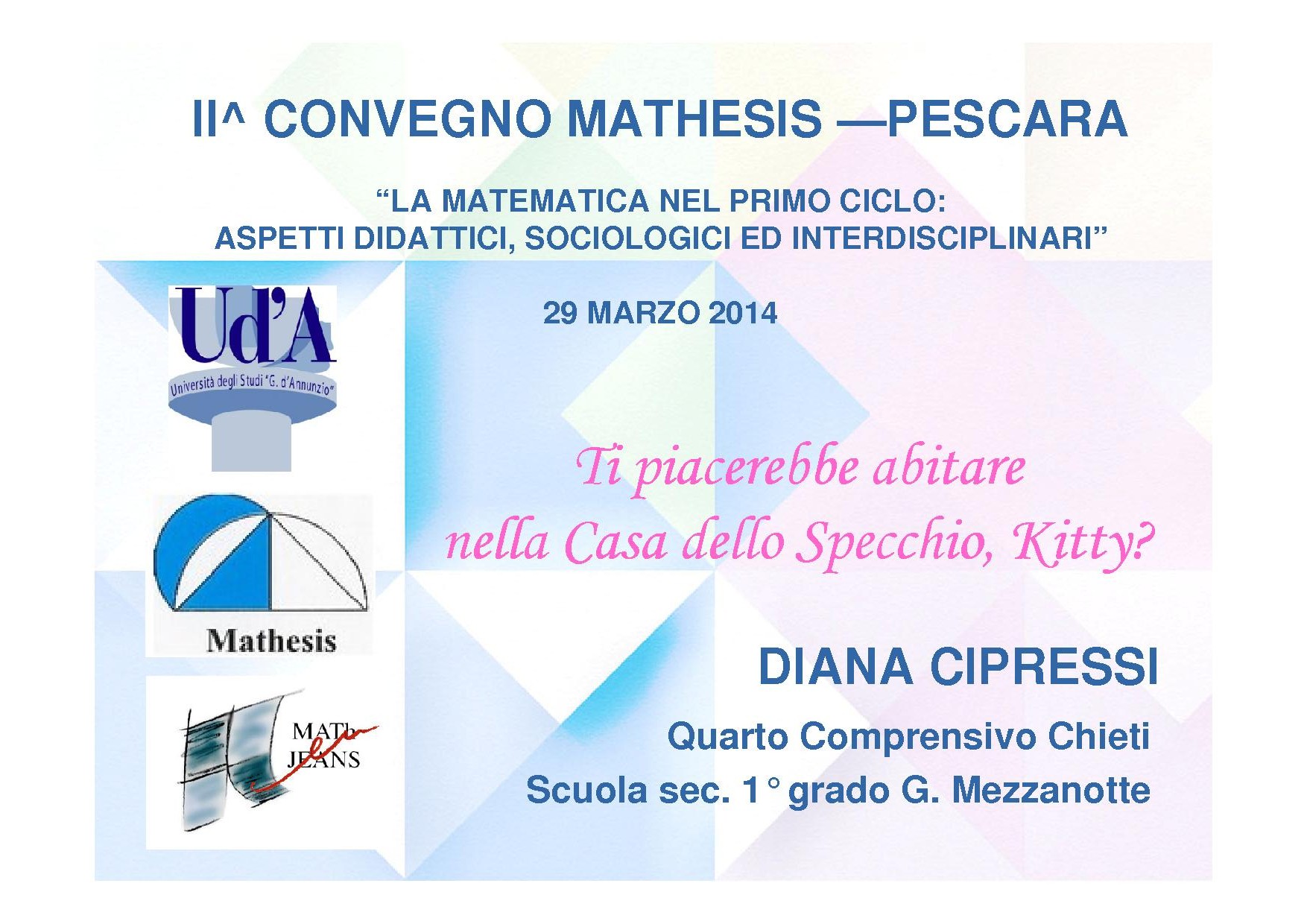 Convegno mathesis II