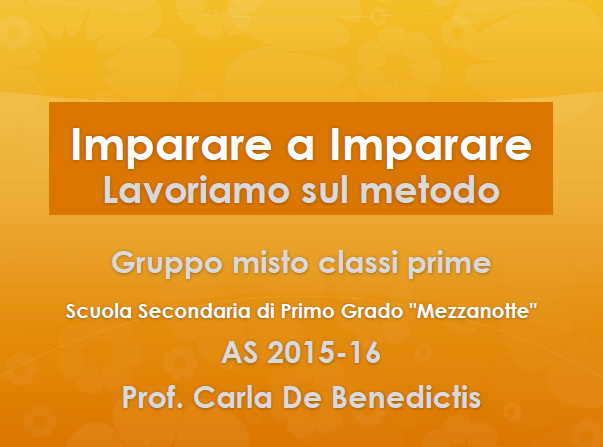 imparare a imparare
