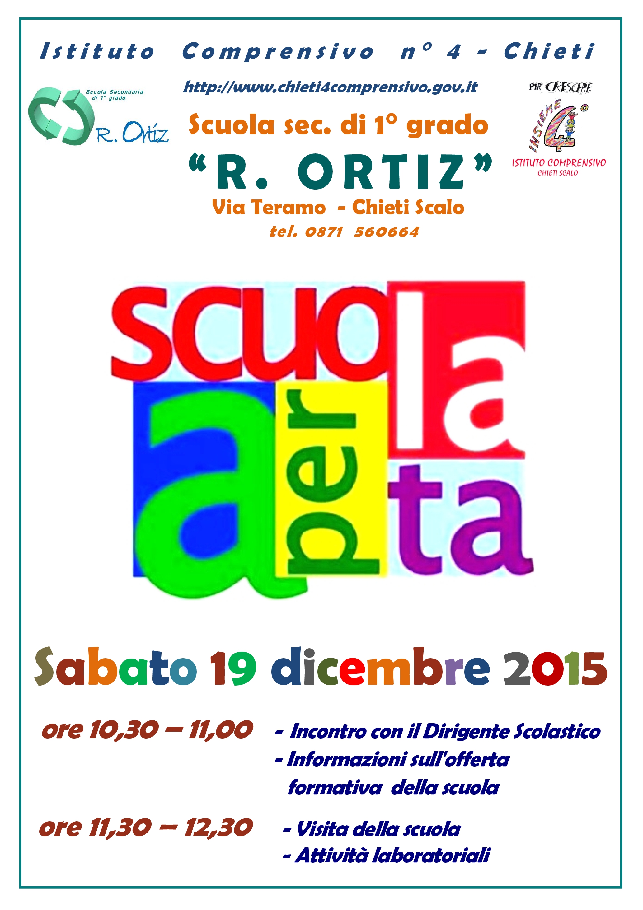Scuola aperta 19 dic. Ortiz