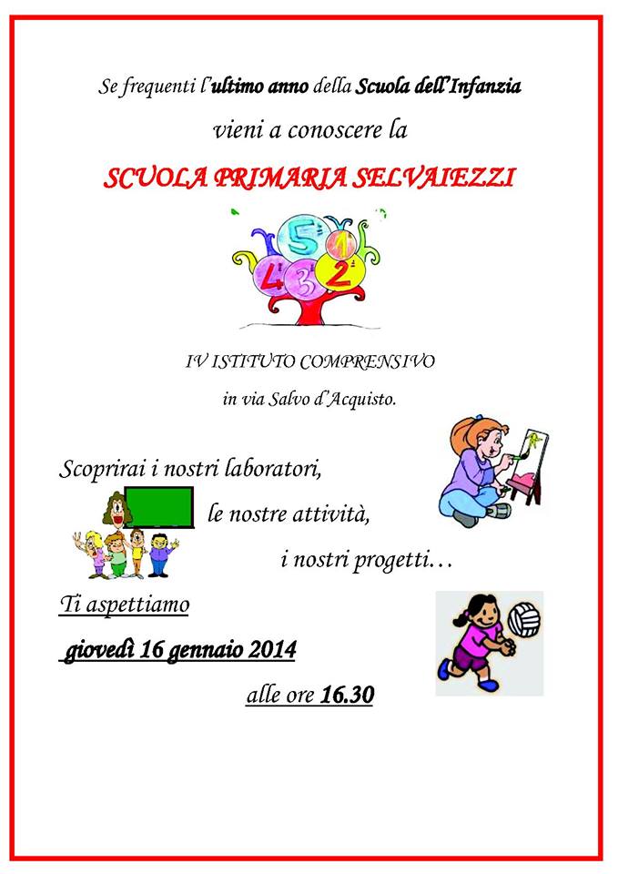 scuola aperta Selvaiezzi 2014